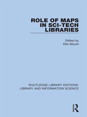cover image of Role of Maps in Sci-Tech Libraries
